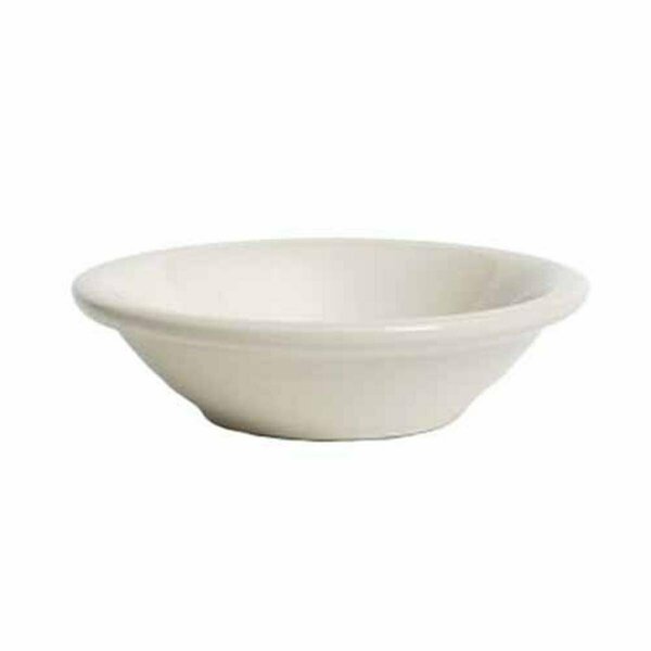 Tuxton China Nevada 4.5 in. Narrow Rim Fruit Dish - White Porcelain - 3 Dozen TNR-011